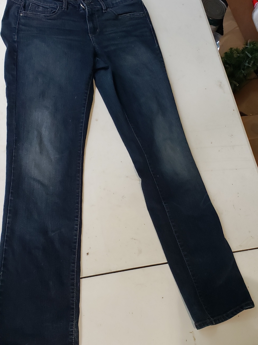 Classic Women's Dark Blue Straight-Leg Jeans